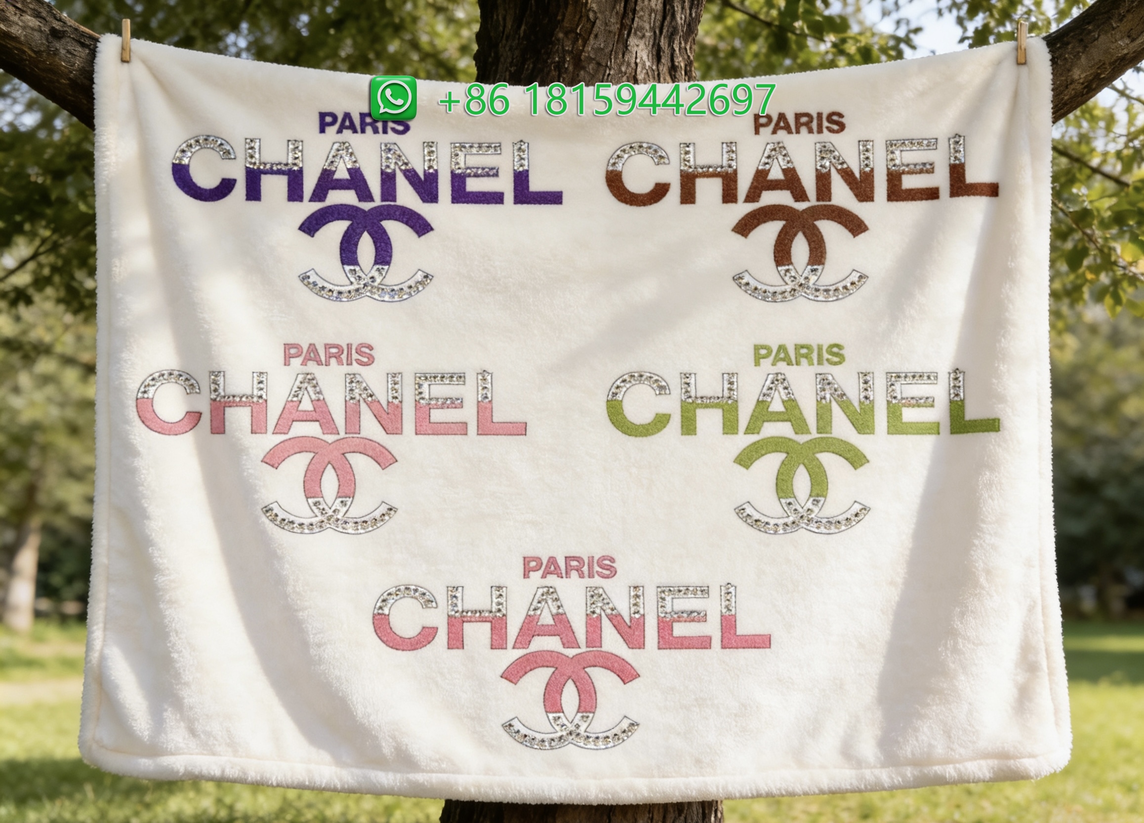 Chanel Throw Blankets